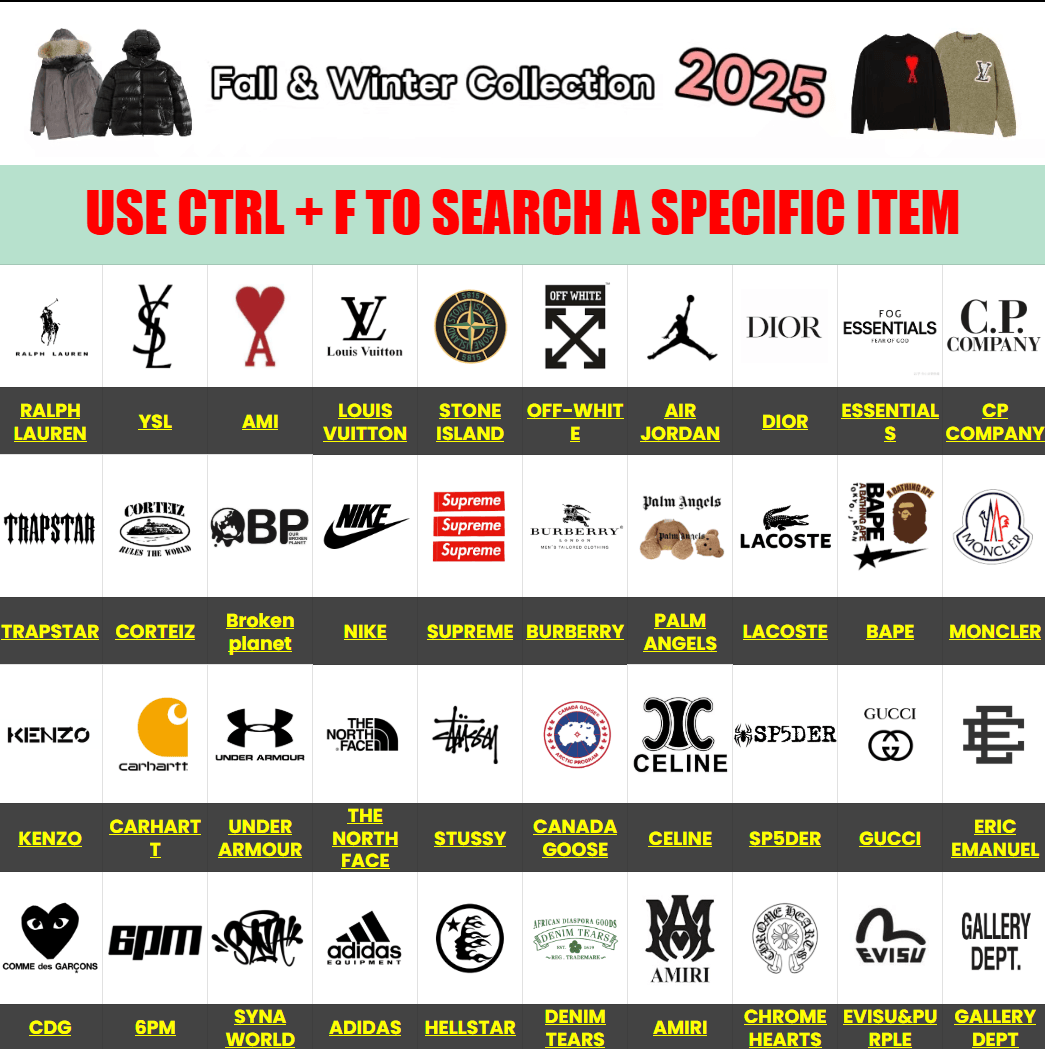AgentMall Spreadsheet Category Navigation